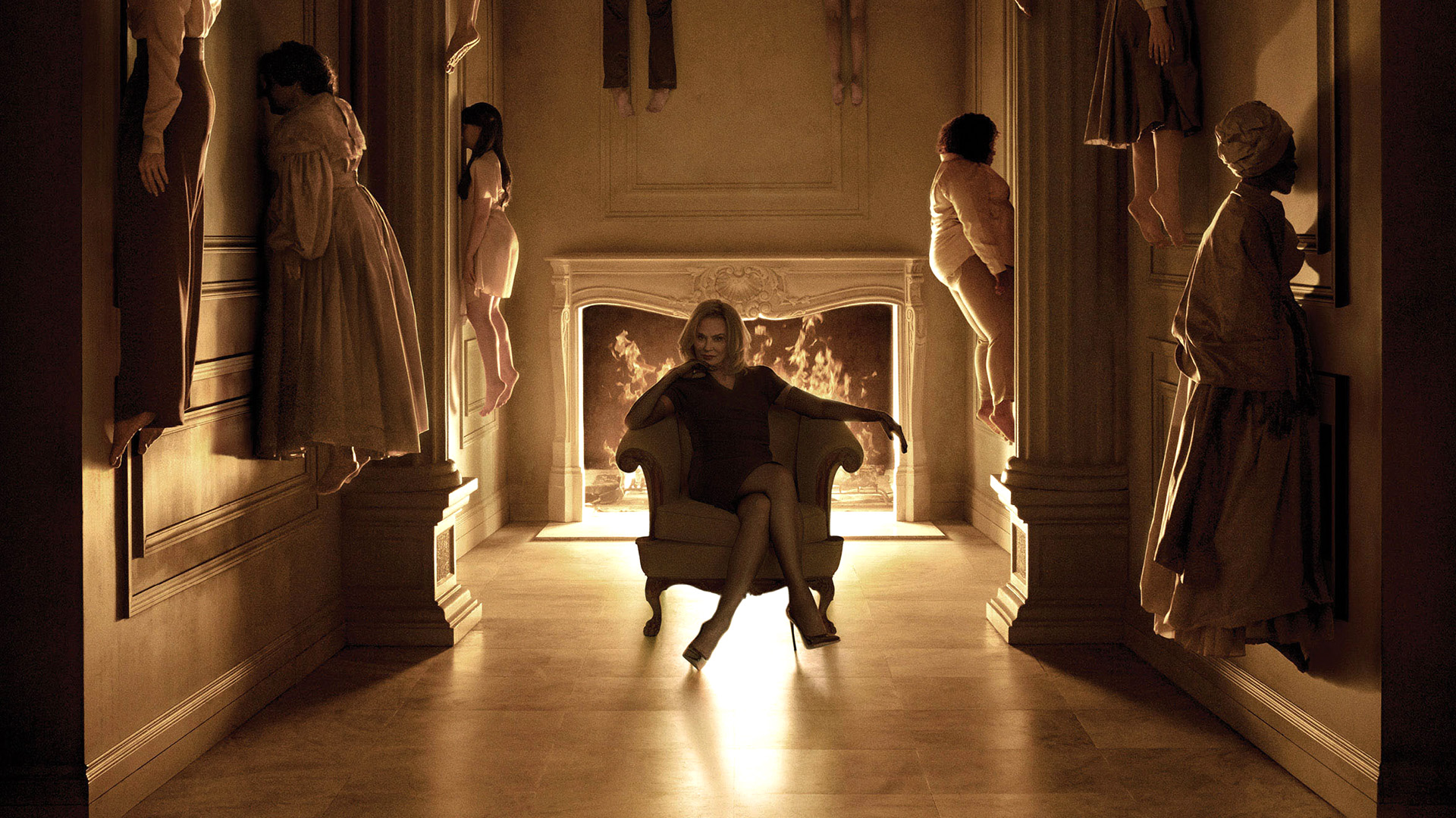 American Horror Story cast image representing campy psychological and supernatural horror
